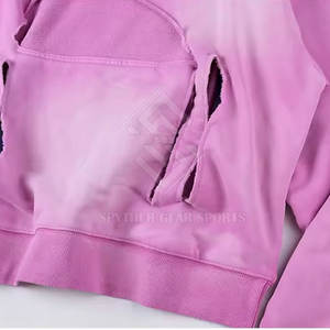 Nouveau style 2026 – Sweats à capuche en molleton de coton mélangé, écologiques, respirants, effet vieilli, design tendance, prix bas, vente en gros - Product Image 4