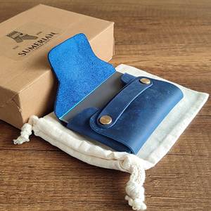 กระเป๋าสตางค์หนังรักษ์โลกแบบไร้ตะเข็บ หนังฟอกธรรมชาติ กระเป๋าสตางค์ขนาดเล็ก สำหรับการค้าที่ยั่งยืน SLW-0017 - Product Image 6