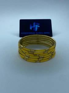 Women's Fashion Brass <b>Resin</b> Bangles Sustainable Handmade Custom Logo Private Label Ethnic Style Party Occasion Uttar Pradesh - Product Image 6