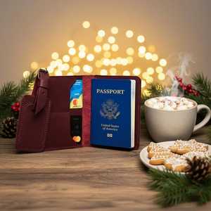 Vintage Genuine Leather <b>Passport</b> Holder Full Grain Leather Travel <b>Wallet</b> Luxury <b>Passport</b> Cover Wholesale Manufacturer LPH-0310 - Product Image 2