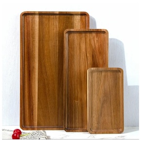 Juego de Bandejas Rectangulares de Madera Elegantes al por Mayor, Modernas y Decorativas para Catering y Hostelería - Product Image 3
