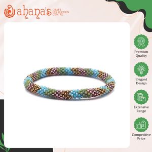 Bulk Manufacturing Top Quality High Grade Women's Trendy Design Handmade Fashion Jewelry Glass <b>Beads</b> <b>Bracelet</b> for Sale - Product Image 2