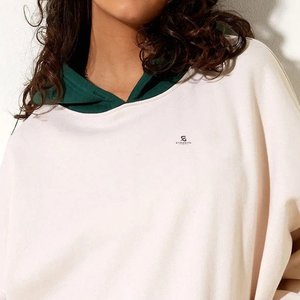 Ensemble décontracté d'hiver pour femme, pull en molleton de coton de couleur unie, sweat-shirt oversize et pantalon long, coupe ample 2026 - Product Image 3