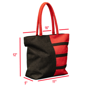 Sac à main en toile de jute design pour une mode éco-responsable et les sorties décontractées - Product Image 5