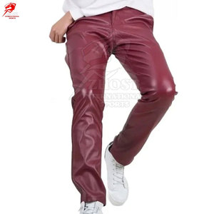 กางเกงหนังผู้ชายคุณภาพสูง วัสดุทนทาน เหมาะสำหรับใช้งานกลางแจ้ง กางเกงหนังสำหรับผู้ชาย - Product Image 2