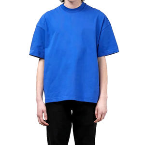 Camisetas de hombre de alta calidad, personalizadas, transpirables, con cuello redondo, 100% algodón, de corte holgado, a precios de mayorista. - Product Image 2