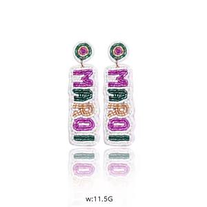 Handmade <b>Resin</b> Beaded <b>Earring</b> Set for Women Artisan Jewelry TCE Brand Fashion Accessories Wholesale Export Quality - Product Image 3