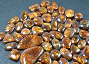 Natural <b>Mexican</b> Fire Agate Smooth Cabochon Mix Shape Fire Agate Loose Gemstones Wholesale for Jewelry Making - Product Image 4