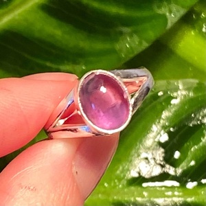 Handmade Amethyst <b>Ring</b> 925 Sterling Silver Bohemian Design Purple Gemstone Jewelry Women Gift Wholesale - Product Image 3