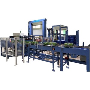 Palettiseur de bouteilles entièrement automatique pour usines, améliore la productivité sur les lignes d'emballage des boissons et des aliments, disponible à la vente - Product Image 4