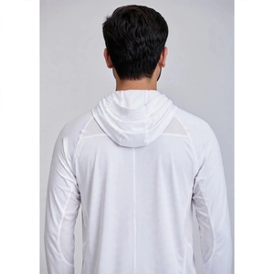 Chemise à manches longues à capuche pour homme, protection solaire UPF 50, couleur unie, séchage rapide, spandex/polyester, vêtements de pêche, boutons pression - Product Image 2