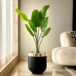 Diseño elegante en negro y dorado, fácil de mantener y limpiar, perfecto para interiores modernos, de proveedor indio para exportación a granel. - Product Image 1