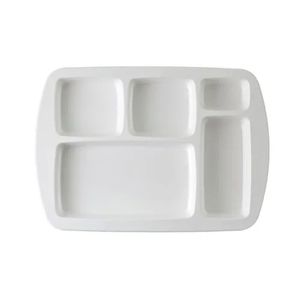 Multi Compartment <b>Plastic</b> Mess <b>Tray</b> Plates for Organized Meal Serving - Product Image 6