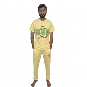 Ensemble T-shirt et pantalon pour homme, tendance et nouveau look, best-seller, dernière arrivée - Product Image 4