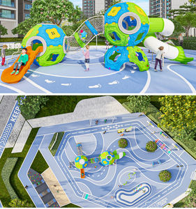 Aire de jeux commerciale avec toboggan à balles et labyrinthe pour les parcs extérieurs, les jardins d'enfants et les communautés immobilières - Product Image 3