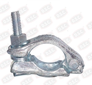 DELITE DSC FIX Raccord de serrage à angle droit simple forgé 48 mm en acier doux EN 74, électrolytique, pour échafaudages - Product Image 1