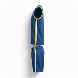 Maillot de basketball sans manches 100 % polyester à séchage rapide, antibactérien, pour adultes, en tissu mesh respirant, avec logo personnalisé, grandes tailles, nouveauté - Product Image 3