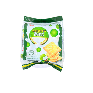 ขนมมะพร้าวอบกรอบ 220 กรัม - โคโคนัท เฟียสต้า สแควร์ส์ - ขนมหวานกรอบสไตล์ทรอปิคอลสำหรับงานปาร์ตี้ ผู้ผลิต ODM เวียดนาม - Product Image 3