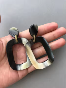 Natural Horn <b>Cuff</b> <b>Earrings</b> Handmade Waterproof for Women and Girls Party Wear by decor world expo - Product Image 4