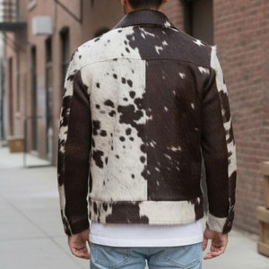 2026 Trendy Unique Design Custom Plain Dyed Men Cowhide <b>Leather</b> <b>Jackets</b> New Cowhide <b>Leather</b> <b>Jackets</b> - Product Image 3