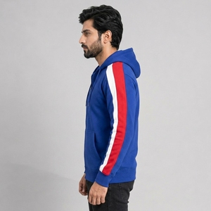 Sweat-shirt à capuche zippé pour homme, tissu respirant à séchage rapide, coupe athlétique confortable, léger - Product Image 3