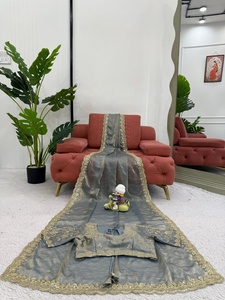 Hermoso Sari de Seda de Diseño FATEMA FASHION, Secado Rápido, Estilo Casual, para Todas las Temporadas, para Bodas, Festivales, Fiestas, Novias - Product Image 2