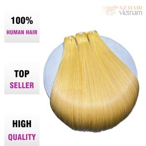 100% Virgin Hair Extensions Raw Vietnamese Human Hair Super Double Drawn <b>Bleached</b> and Dyed in Various Colors - Product Image 2
