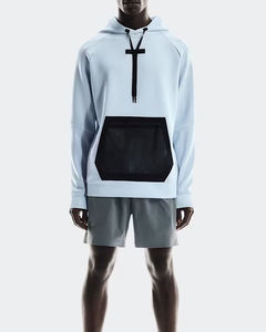 Sudadera con capucha de poliéster y spandex Dry Fit para gimnasio, para hombre, para entrenamiento atlético, con logo personalizado, ropa deportiva transpirable, tipo pullover para hombre - Product Image 2