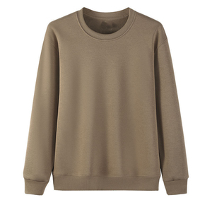 Suéter de Cuello Redondo para Hombre, Color Sólido, Manga Larga, Tejido de Punto, 100% Algodón, Antipilling y Transpirable, Ropa de Invierno - Product Image 2