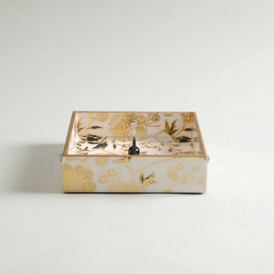 Porte-ustensiles de décoration de table à manger en bois MDF imprimé émaillé avec logo personnalisé Rangement des outils de cuisine Boîtes à mouchoirs Porte-couverts en vente en gros - Product Image 2