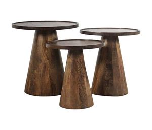 Table basse relevable en bois massif, style traditionnel et moderne, avec rangement dissimulé, écologique, hauteur réglable, idéale pour les petits salons - Product Image 1