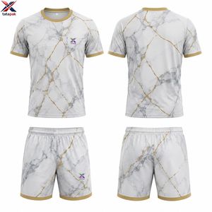 Uniforme de Fútbol Personalizado de Alta Calidad TATAPAK, Jersey de Manga Corta con Impresión por Transferencia de Calor, Transpirable y que Absorbe la Humedad - Product Image 5