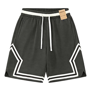 Shorts d'entraînement technique bleus HIEND, taille élastique avec cordon de serrage, légers, en polyester/coton, pour activités sportives et extérieures - Product Image 3