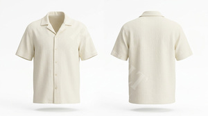 เสื้อเชิ้ตคอปกติดกระดุมสำหรับฤดูร้อนเสื้อเชิ้ตลำลองผ้าฝ้ายน้ำหนักเบาระบายอากาศ - Product Image 2