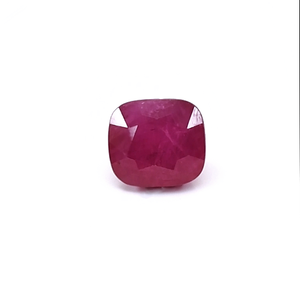 Natural Untreated Mozambique Ruby <b>Cushion</b> 4.61cts , Natural Loose Faceted Ruby Gemstone For Jewelry Making Ready To Use - Product Image 1