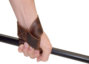 Bandes de maintien pour poignets en cuir pour la musculation, la force athlétique et l'entraînement en salle de sport, antidérapantes, par ASKIM IMPEX Fitness Safety - Product Image 3