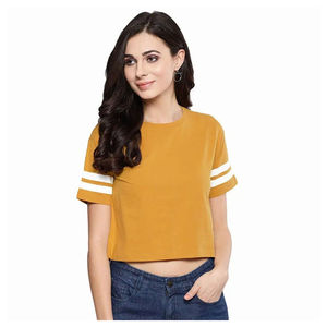 Camiseta Corta de Verano de Alta Calidad para Mujer, Talla Grande, Transpirable, 100% Algodón, Antiarrugas y de Secado Rápido, Hecha en Pakistán - Product Image 1