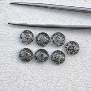 Cabochons ronds à dos plat en pierre de soleil noire naturelle 4mm 6mm 8mm 10mm – Vente en gros de pierres précieuses en vrac – Fournisseur vérifié – Fabricant sur mesure - Product Image 2
