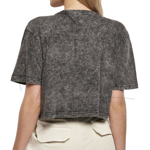 Top corto con logo personalizado para mujer, estilo acid wash, atuendos de invierno, top corto estilo biker, ropa de mujer, top corto acid wash para mujer - Product Image 2