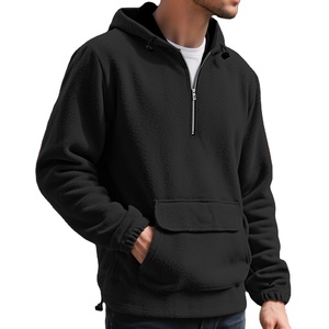 Sudadera con capucha de algodón grueso para hombre con forro polar acogedor, corte holgado y construcción duradera, ideal para clima más frío. - Product Image 4