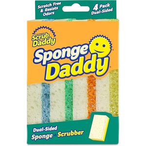 Spugne da Cucina e Lavaggio Piatti Multiuso Senza BPA, Confezione da 4, in Schiuma Polimerica, Anti-Graffio, Resistenti a Macchie e Odori - Product Image 1