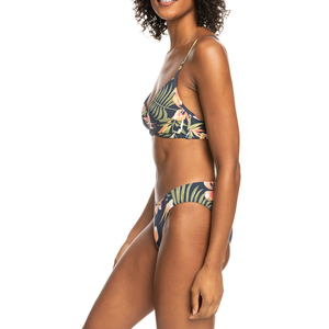 Conjunto de Bikini con Estampado Floral para Mujer, Top Halter Cruzado, Braguita Hipster, Spandex Elástico, Poliéster, Traje de Baño de Dos Piezas - Product Image 2