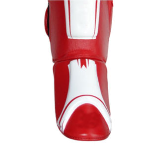 Al por mayor Espinilleras de MMA y Kickboxing con soporte de espuma y tela elástica, protectores de pierna y pie para boxeo, OEM - Product Image 5