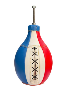 Ballon de boxe en cuir véritable de haute qualité, fournisseur d'usine, sac de vitesse de boxe, logo personnalisé en relief, ballon d'entraînement LPB-0006 - Product Image 4