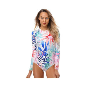 Canleo – T-shirt de compression à manches longues pour femme, grande taille, protection UV UPF 50, résistant aux éruptions cutanées, pour la natation - Product Image 3