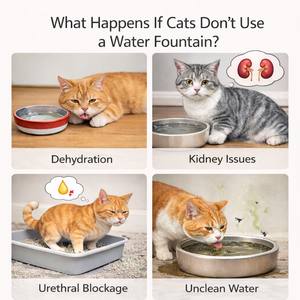 Dispensador de Agua Portátil al por Mayor de 3L con Carga Automática, Patrón Sólido, Fuente de Agua con Filtro Circulante para Pequeños Espacios - Product Image 3