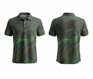 Custom Printed Sublimation Polo Shirt Shield Style Sports Uniform for Men Women Youth Quick-Dry Dry-Fit Active Polo - Product Image 4