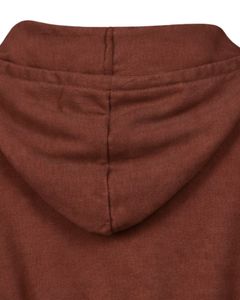 Womens Chocolate Brown <b>Cropped</b> <b>Zip</b> <b>Up</b> Hoodie Slim Fit Long Sleeve Casual Streetwear Cotton Fleece Sweatshirt Custom Logo ODM - Product Image 6