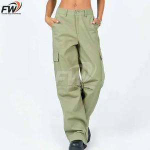 Pantalones Cargo de Color Único con Malla Interior, con Logotipo Personalizado, al Mejor Precio al por Mayor - Product Image 1