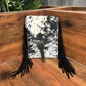 กระเป๋าสะพายข้างหนังวัวหัวเข็มขัดแบบหรูหราขายดีแบรนด์ดังกระเป๋าสะพายข้างหนังแท้สำหรับผู้หญิงกระเป๋าถือแบบตะวันตก - Product Image 2